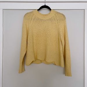 Cotton emporium yellow knit sweater